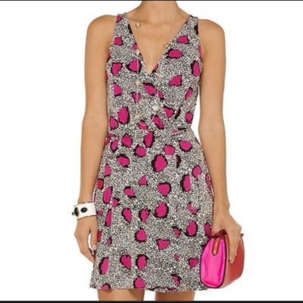 Diane Von Furstenberg Oblixe Cheetah Print Dress 4